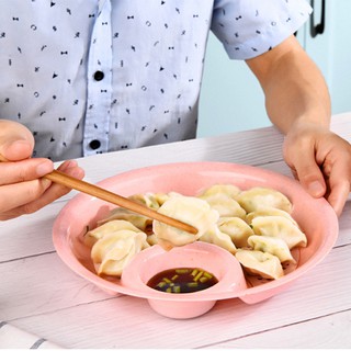 Khay đựng đồ ăn kèm bát nước chấm lúa mạch