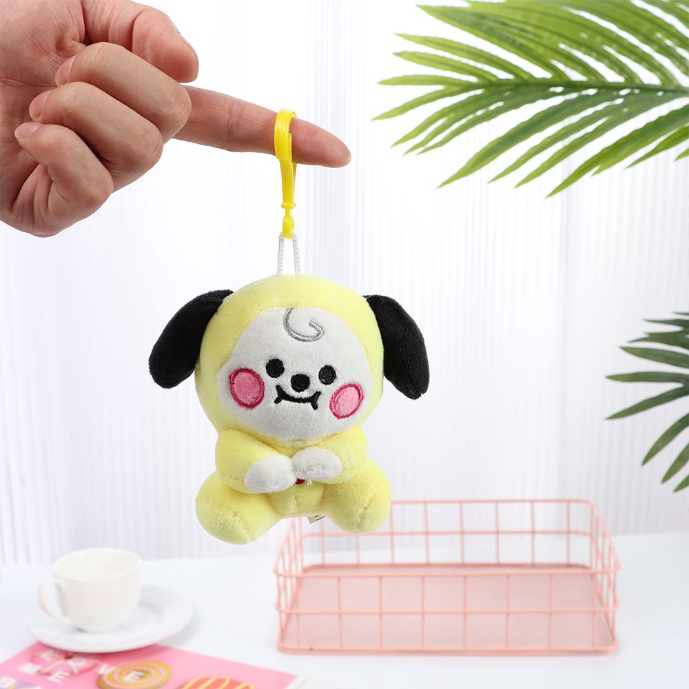 BTS 12cm Đồ chơi búp bê sang trọng móc khóa Bông PP Quà tặng