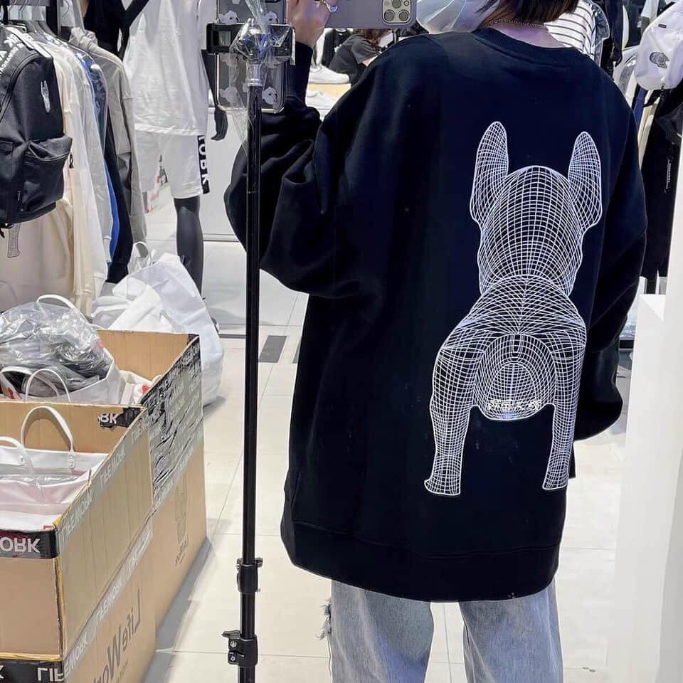 Áo nỉ chó in 5D HAI MẶT Hàng may kỹ in sắc nét chuẩn đẹp(ÁO SWEATER UNISEX Freesize, Áo Nỉ Thụng Tay Phồng) | BigBuy360 - bigbuy360.vn