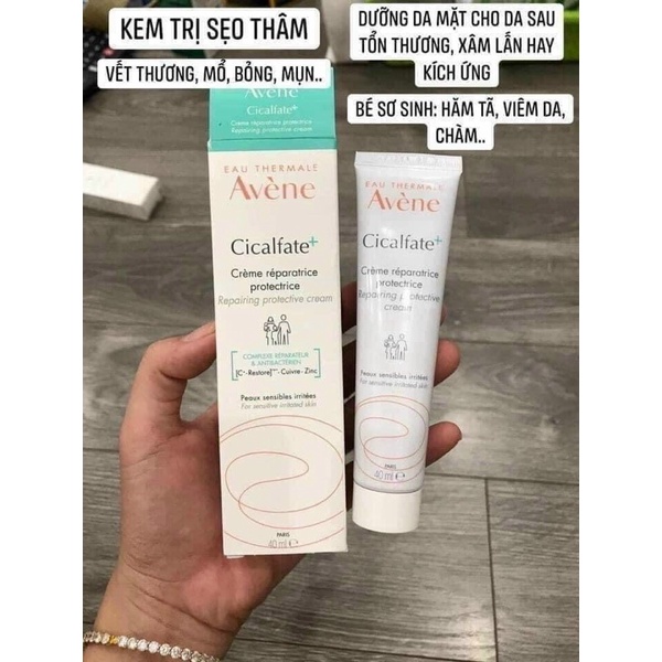 Avene Cicalfate Kem phục hồi, làm lành sẹo và cấp ẩm cho da Avene Cicalfate Restorative Skin Cream 40ml | BigBuy360 - bigbuy360.vn