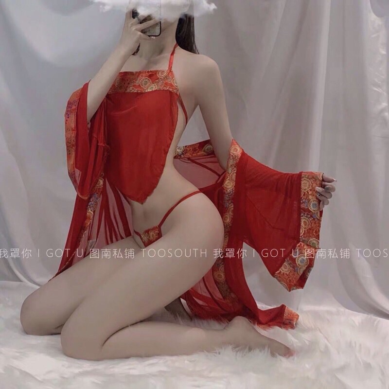 Set áo yếm+choàng cosplay cổ trang Trung Quốc CP24 CICI BONITA HCM