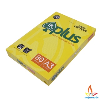 Giấy A3 Ik Plus dày 80gsm 500 tờ dùng cho in ấn khổ lớn SUKADO