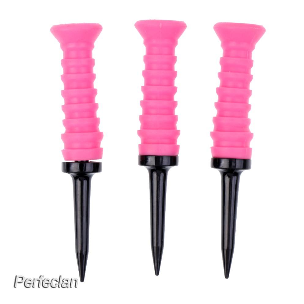 Set 3 Phụ Kiện Giữ Bóng Golf Bằng Cao Su 83mm Linh Hoạt Màu Sắc Ngẫu Nhiên