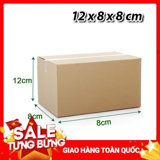 COMBO 50 HỘP/Thùng carton 12x8x8 cm bộ 5 Hộp Carton Đựng Quà Tặng, Hàng Bưu kiện
