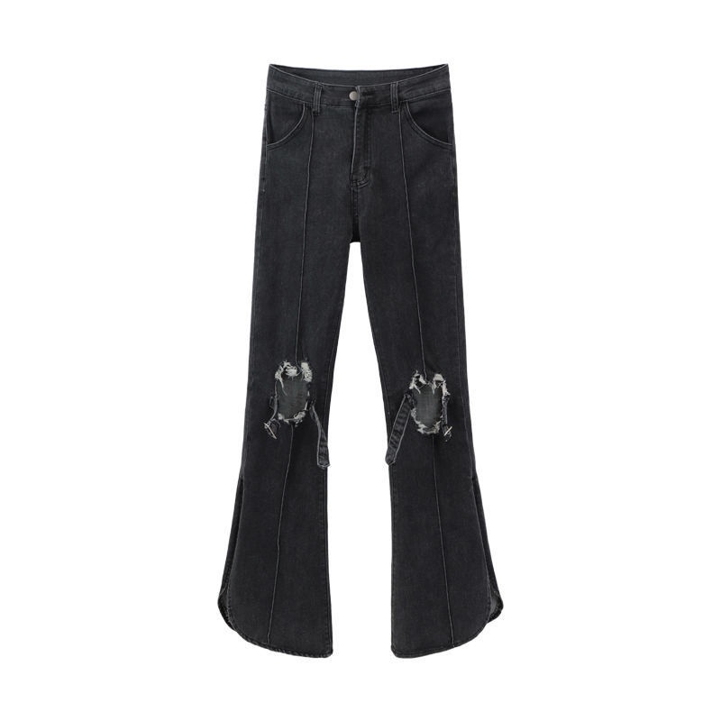 Women's high-waisted high-waisted jeans with split slits summer fashion new summer 2021