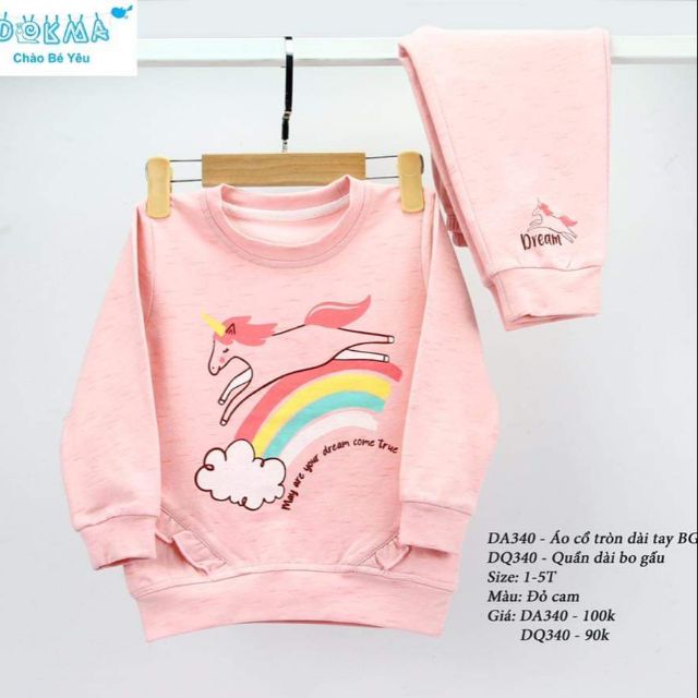 Bộ thu đông cho bé size 1-5 tuổi