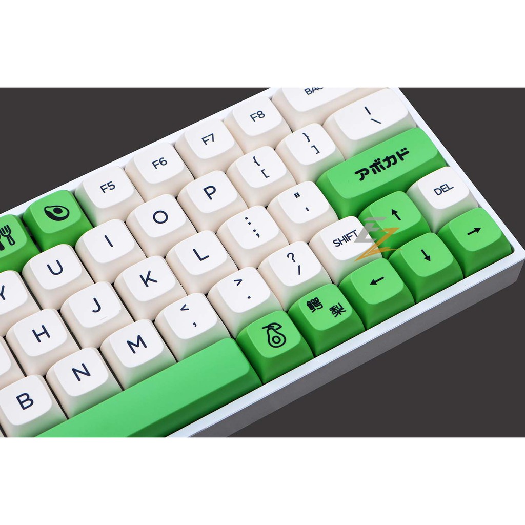 KEYCAP XDA THICK PBT AVOCADO & MILK 137 PHÍM CHO BÀN PHÍM CƠ 88PC