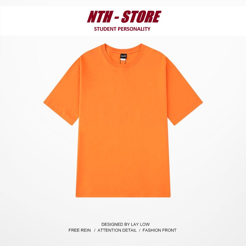 Áo phông Nelly Heybig mẫu trơn - MÀU CAM 100% cotton