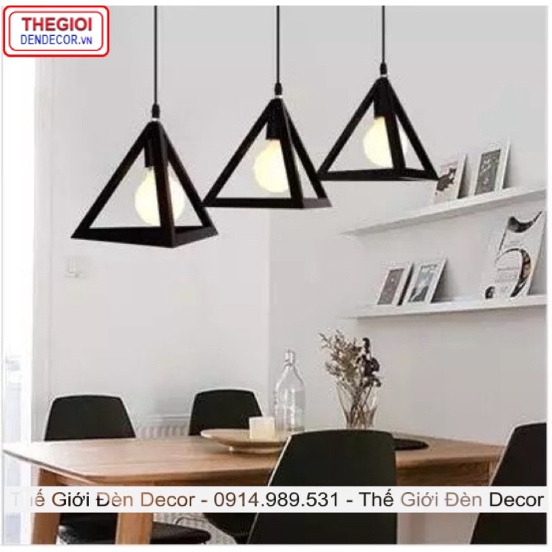 Đèn thả trang trí hình chóp,tam giác