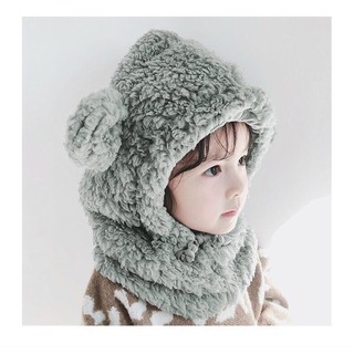 MŨ LÔNG KÍN CỔ cho bé size 2-5 tuổi