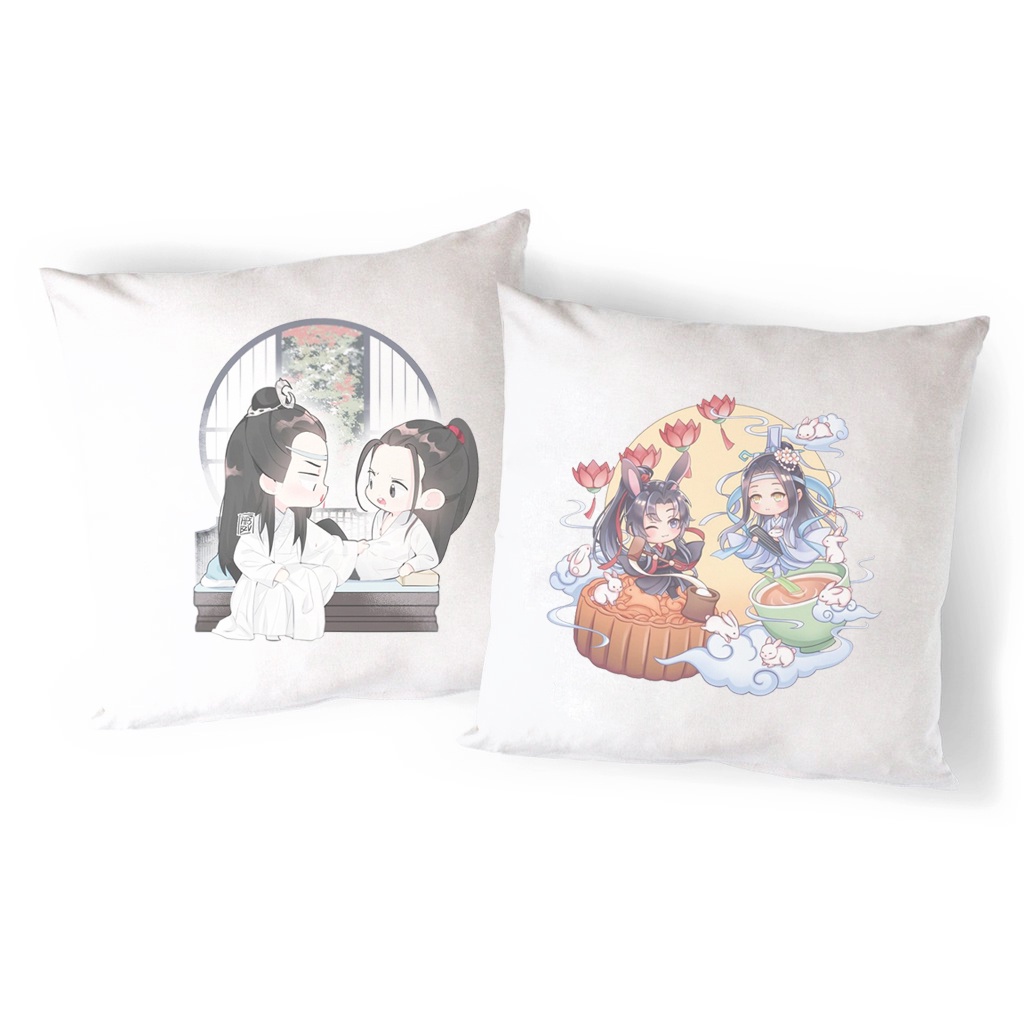 Vỏ Gối Sofa trần tình lệnh VGI39 gối ôm tiêu chiến vương nhất bác Gối Tựa lưng Sofa Gối Trang Trí vải canvas 45x45cm