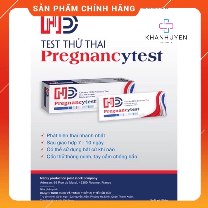 Que thử thai Pháp