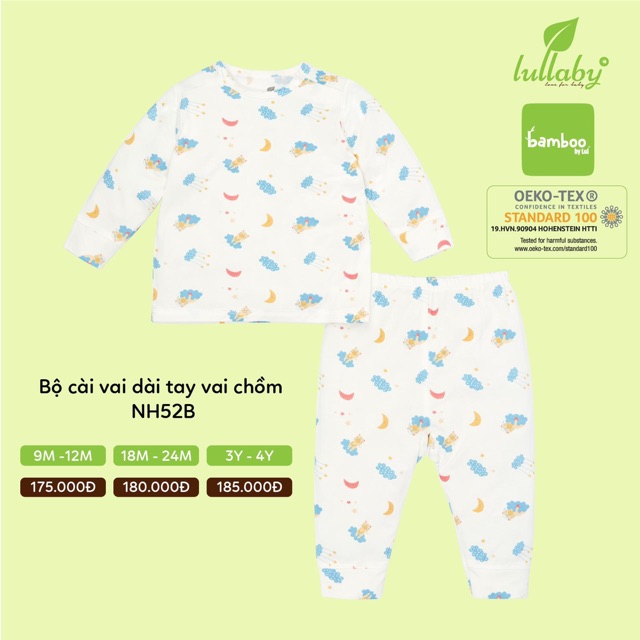 LULLABY - Bộ cài vai tay dài vai chồm NH52B