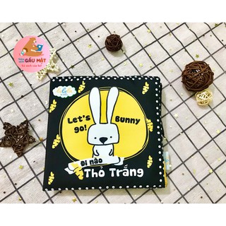 [Mã SKAMLTSM9 giảm 10% đơn 99K] SHOP GẤU MẬT - SÁCH VẢI "ĐI NÀO THỎ TRẮNG"