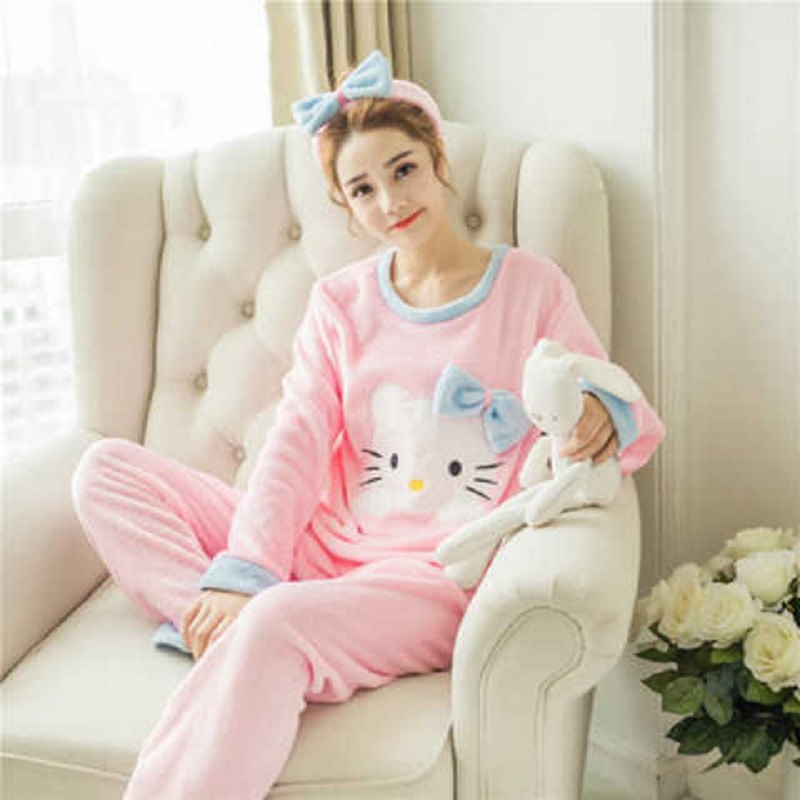 Plus Bộ Đồ Ngủ 10 Sọc Đáng Yêu Cho Nữ (size m-2XL) sd5096