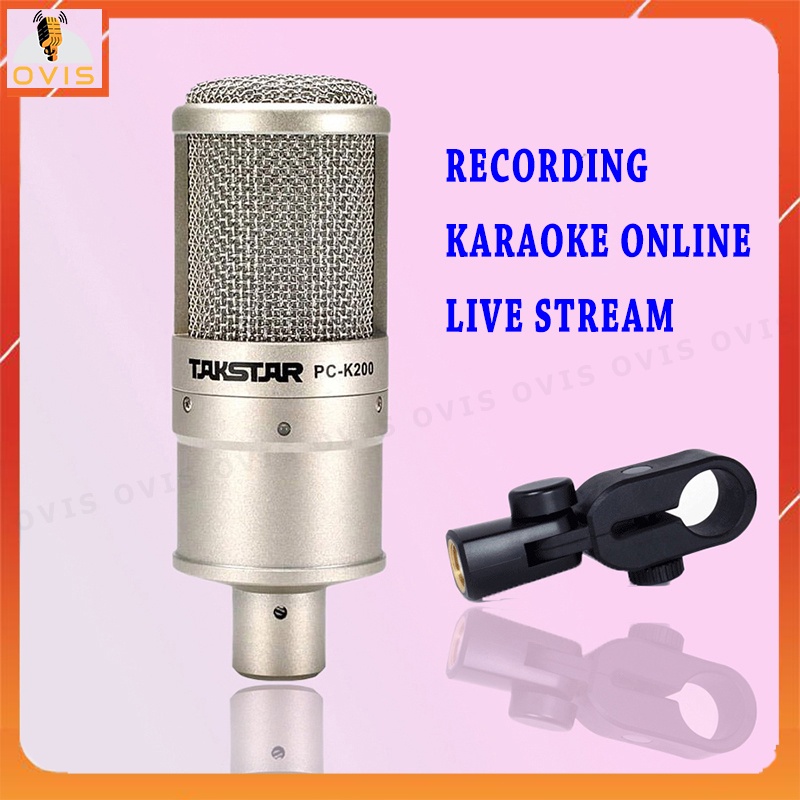 Takstar PC-K200 - Micro Condenser 48V Thu Âm, Livestream Và Karaoke Trực Tuyến