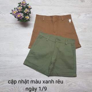 Quần short kaki lật lai