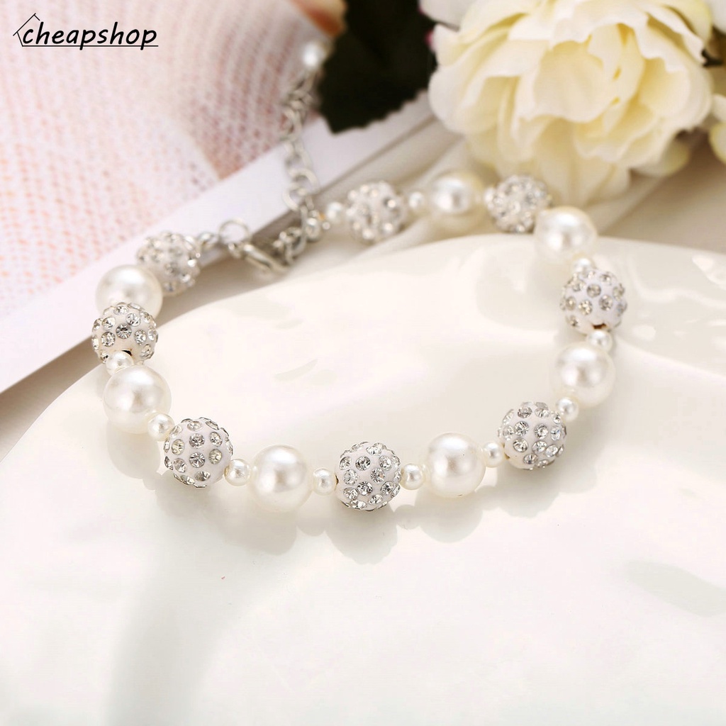 iF YOU Vòng Tay Bằng Hợp Kim Thiết Kế Đính Ngọc Trai Nhân Tạo Chất Lượng