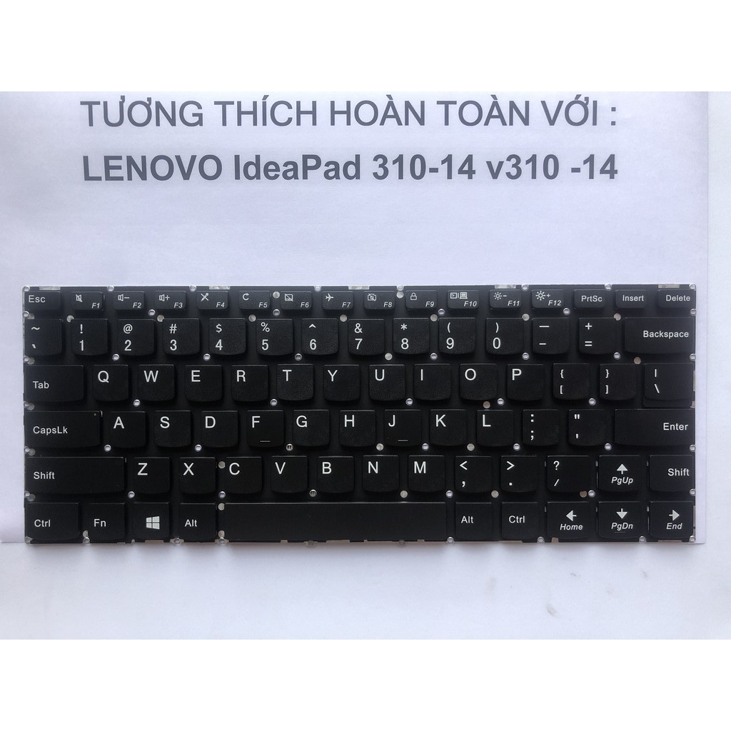 Bàn phím cho Laptop Lenovo IdeaPad 310-14 v310-14 Hàng mới 100% Bảo Hành Toàn Quốc