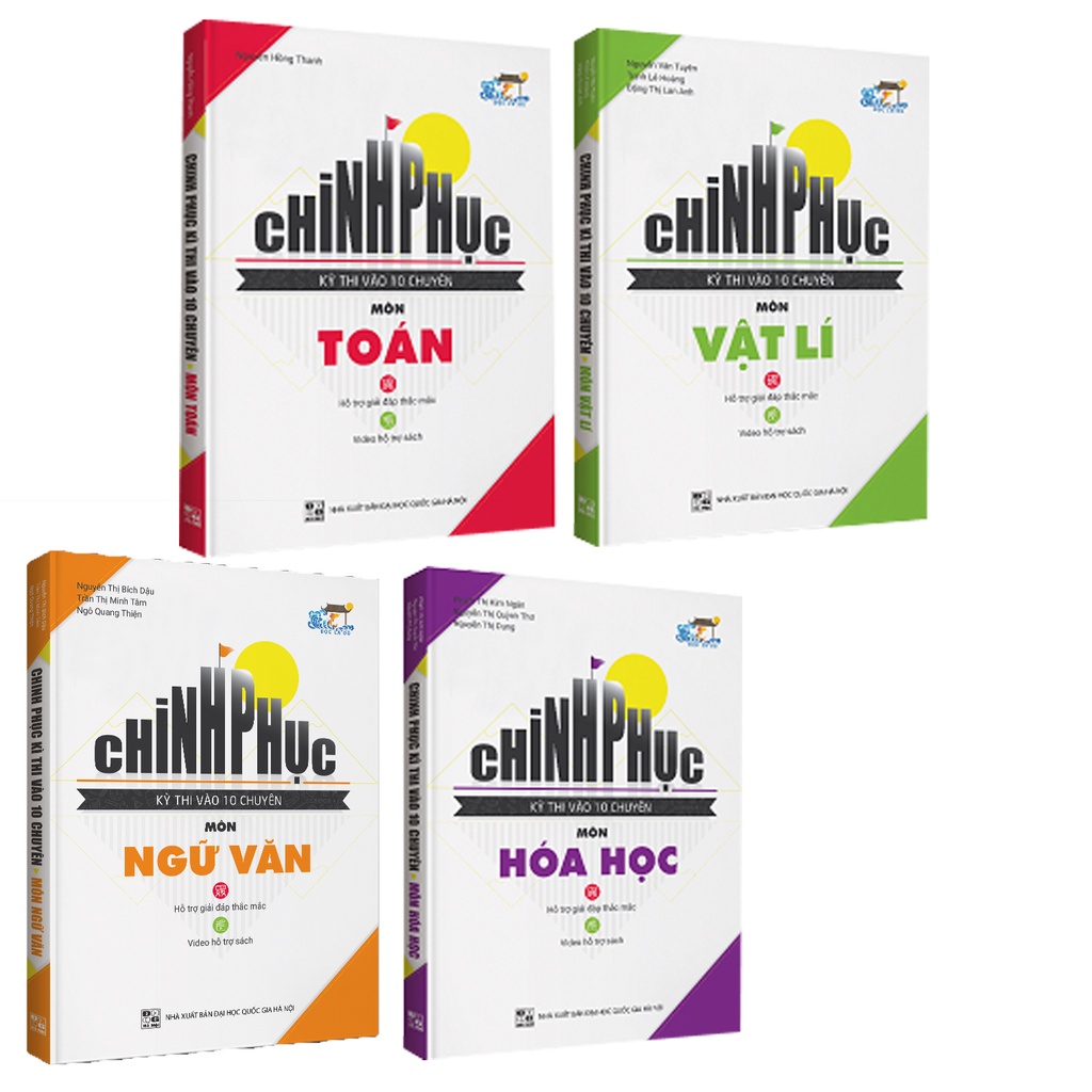 Sách Combo Chinh Phục Kì Thi Vào 10 Chuyên Môn Toán Lí Hóa Văn