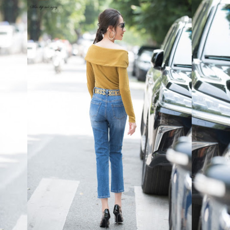 Jean nữ đẹp H&H Luxury - Quần jean skyn xanh Dáng ôm vừa trẻ trung vải bò xịn | BigBuy360 - bigbuy360.vn