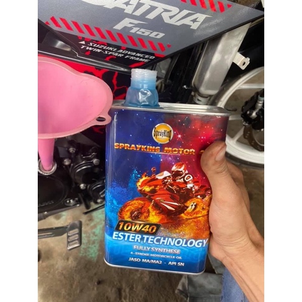 Nhớt Sprayking Moto Ester Technology 10W40 dành cho xe máy_1lít
