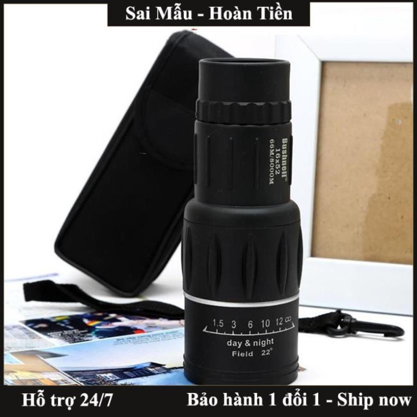 ✔️Ống nhòm một mắt Bushnell 16x52 siêu nét - hỗ trợ nhìn và chụp ảnh từ xa - tặng kèm phụ kiện - Freeship