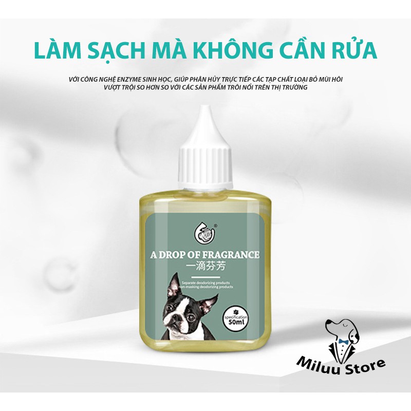 Nhỏ khử mùi nước tiểu chó mèo, nhỏ khử mùi tiện lợi dành cho cho thú cưng hay tiểu bậy