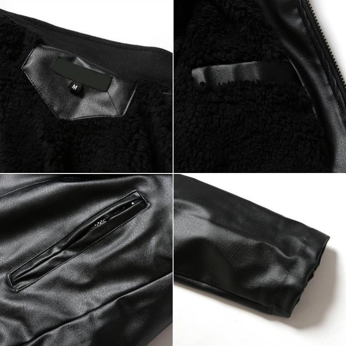 Áo khoác da lót lông nam thời trang cao cấp pious AKD021 tặng vớ hàng VNXK.