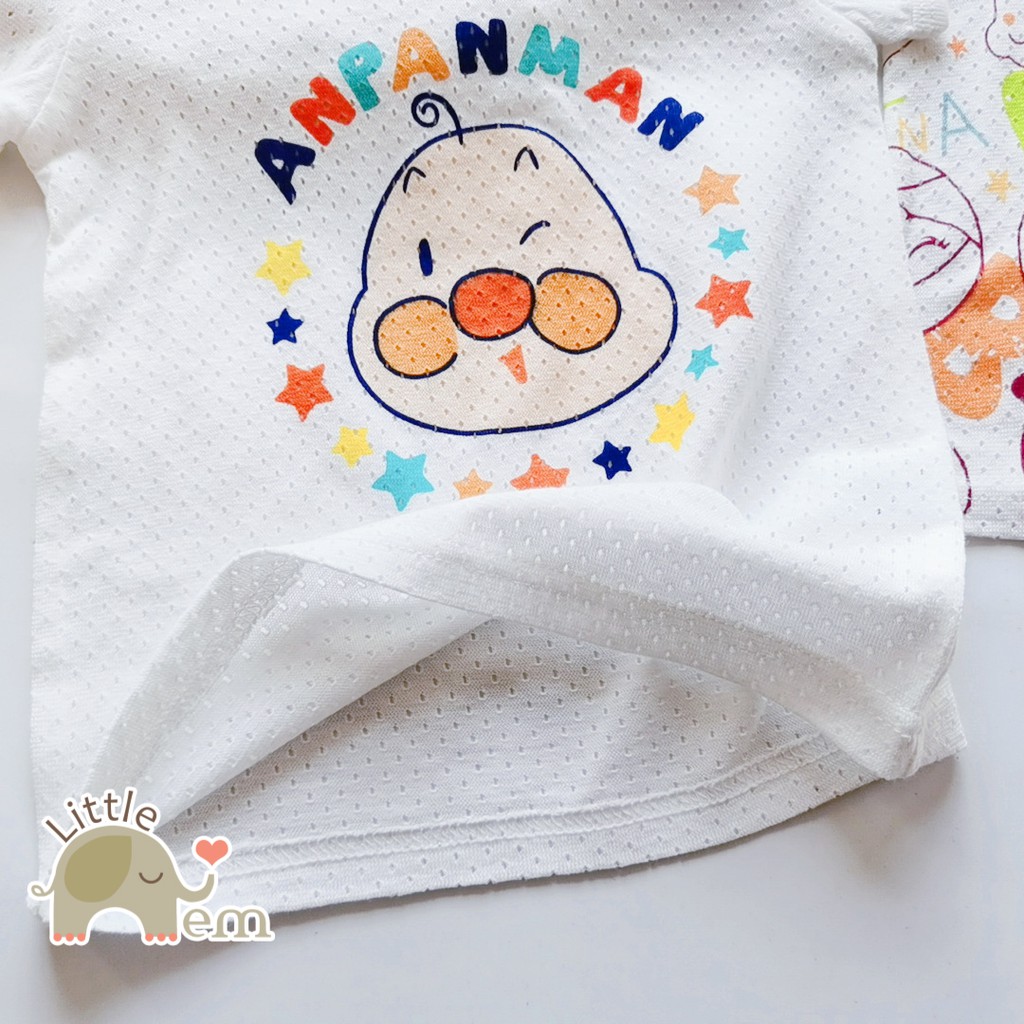 Set 2 áo bé trai/ bé gái Cotton xuất Nhật cộc tay _ Anpaman