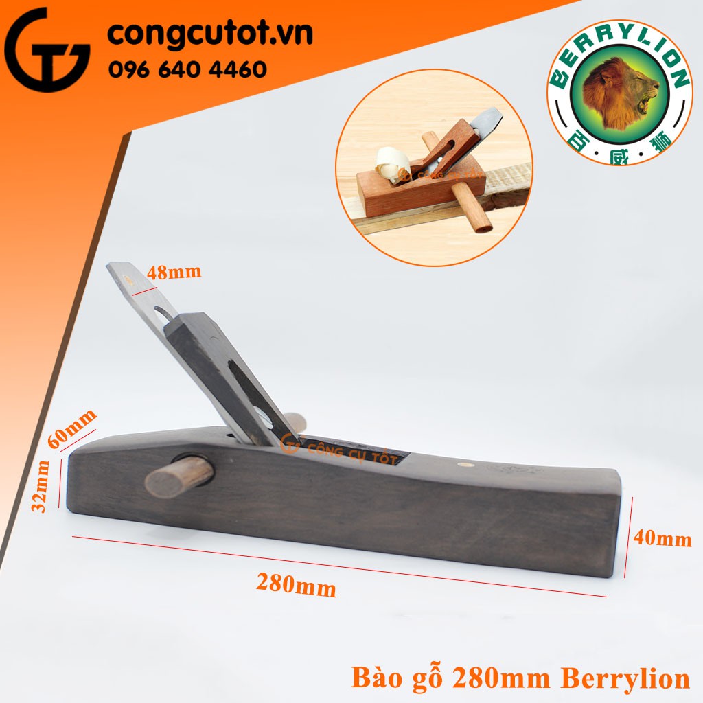 Bào gỗ 280mm Berrylion