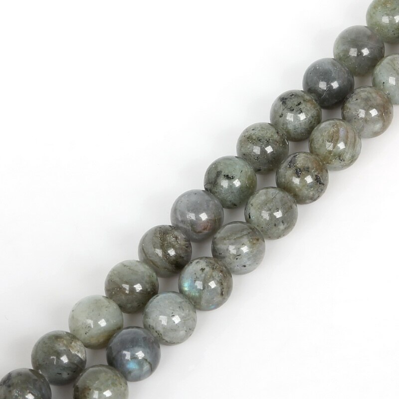 Chuỗi hạt đá mặt trăng tròn dùng làm đồ trang sức 4/6/8/10/12mm 15.5inch