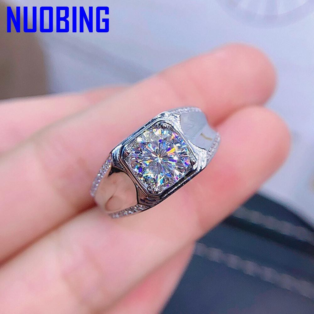 Fashion Brand Square Crystal Zircon Diamonds Gemstones Rings For Men White Gold Silver Color Bague Jewelry Wedding Party Gifts|Rings|