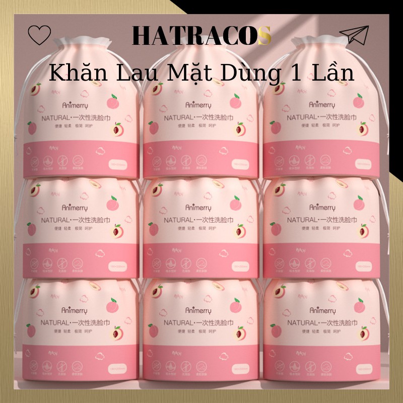 Khăn Lau Mặt Dùng 1 Lần Giấy Lau Mặt Khô Lau Ướt Đa Năng Nội Địa Trung Animerry 150g CSM01