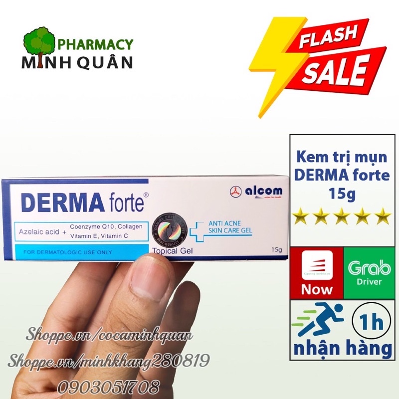 Gel DERMA forte hết mụn trứng cá