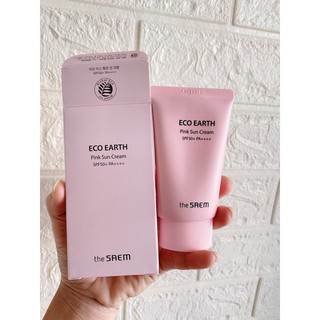  Kem chống nắng The Saem Eco Eartha Power Pink Sun Cream