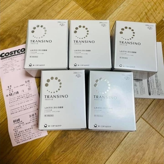 Viên Uống Transino Whitening Nhật Bản Hỗ Trợ Mờ Nám Giảm Tàng Nhang Và Dưỡng Trắng Da 240 Viên