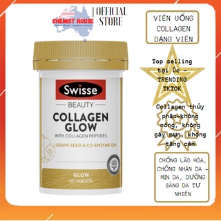 Hàng Chuẩn ÚC Swisse Beauty Collagen Glow - Collagen thủy phân đẹp da từ