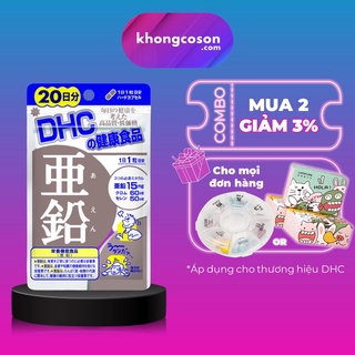 Kẽm DHC Viên Uống Giảm Mụn Và Bổ Não DHC ZinC 15 và 30 ngày -Khongcoson