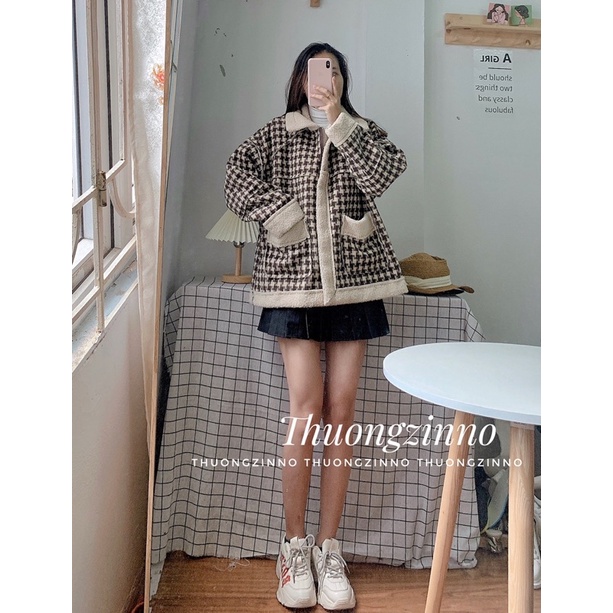 [HÀNG ĐẸP]ÁO KHOÁC DẠ SANG CHẢNH FORM RỘNG HÀN QUỐC ÁO KHOÁC ULZZANG