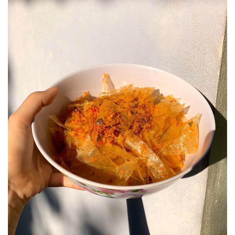 Bánh tráng khô gà