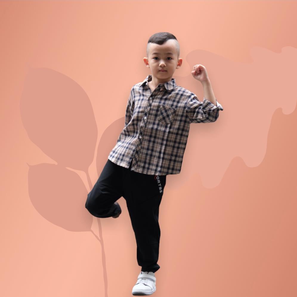 Áo sơ mi dài tay LITIBABY cho bé trai từ 10-23kg (DY 203) Chính hãng, đổi trả 10 ngày không ưng