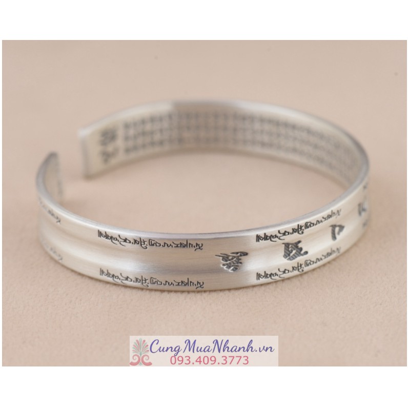 VÒNG TAY KHẮC OM MANI PADME HUM TÂY TẠNG - VT254