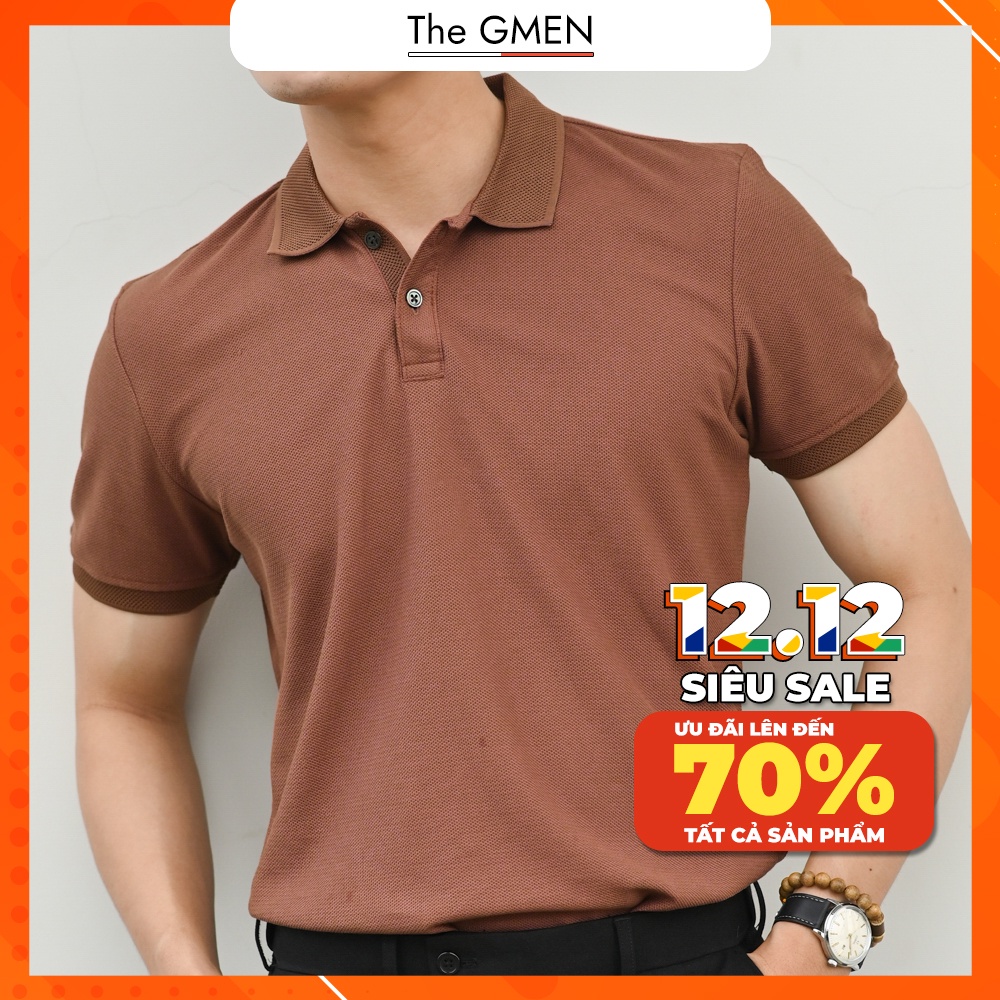 [Giảm 10% Mã SKMLTSM12] Áo Polo nam The GMEN Mesh Polo Shirt 100% cotton dày dặn, chuẩn form, giá tốt | BigBuy360 - bigbuy360.vn