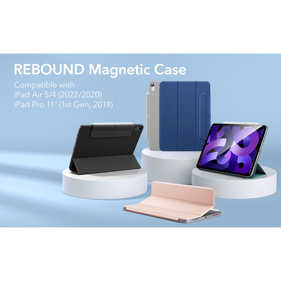 Bao da dành cho iPad Air 5 2022 10.9 Inch ESR Rebound Magnetic Case - Hàng Chính Hãng.