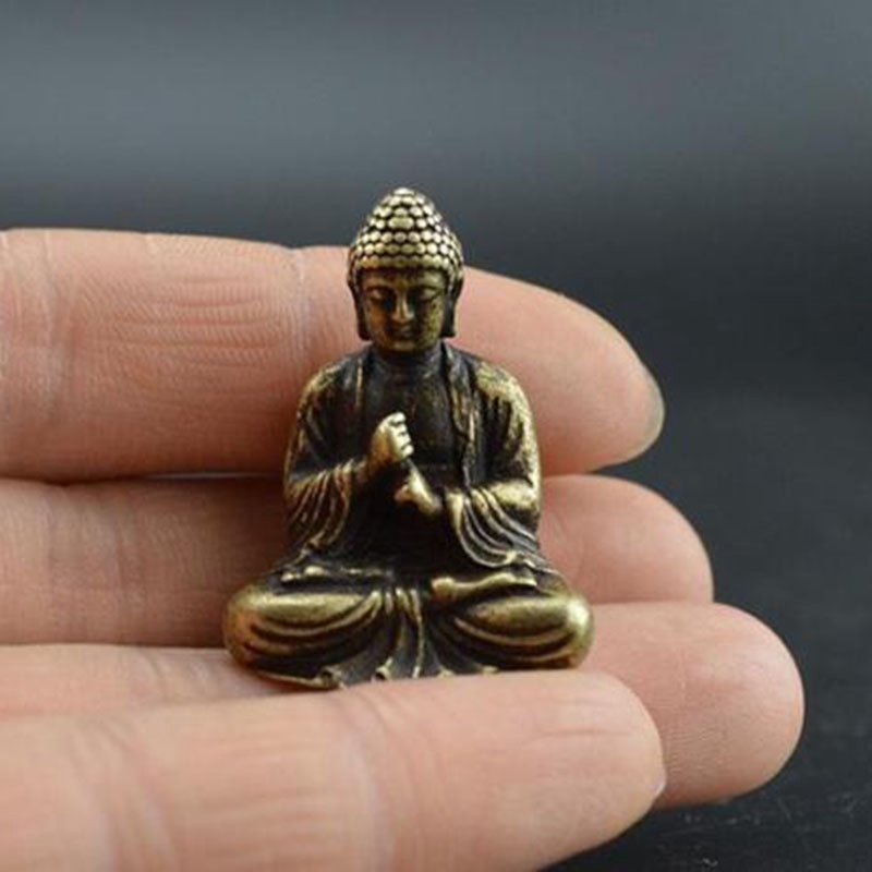 Mô hình Phật bằng đồng dùng trang trí