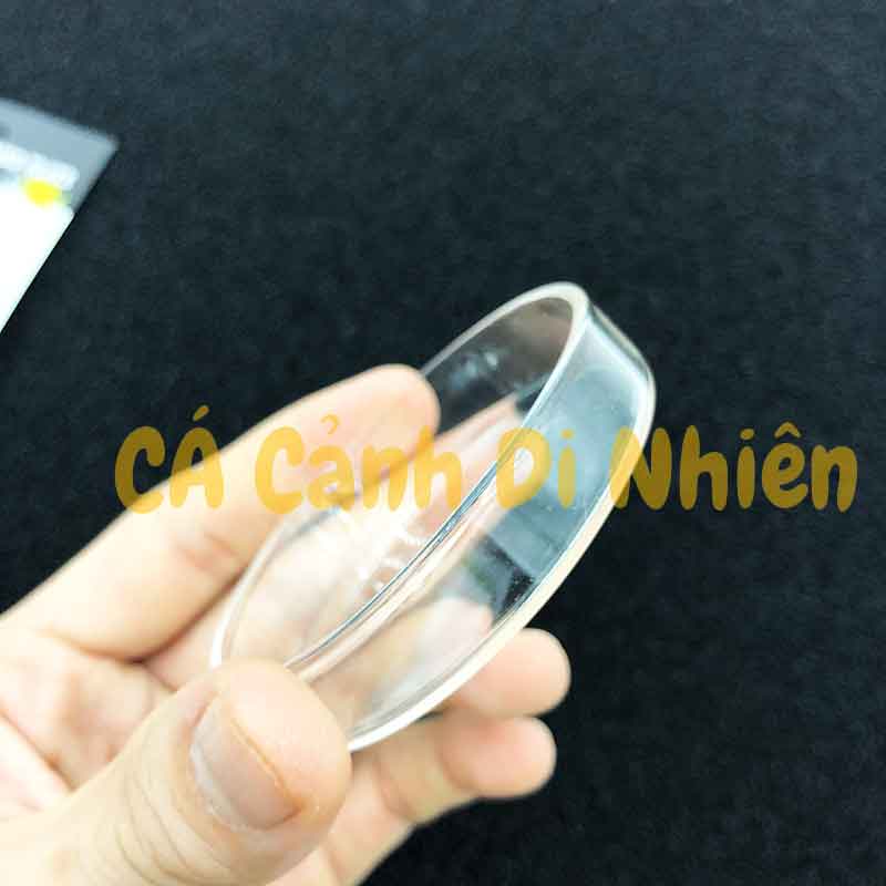 Chén Tép Thuỷ Tinh - Chén đựng thức ăn hình TRÒN cho cá tép cảnh 6.5cm