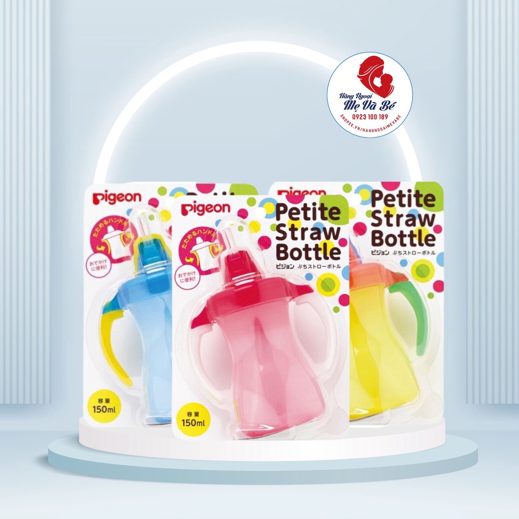 Bình tập uống nước Pigeon 150ml đủ màu Nhật Bản