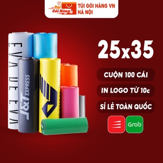 Túi Gói Hàng Túi Niêm Phong 25x35 TUIGOIHANGVN Cuộn 100 Cái - - Free In Logo Từ 100 Cuộn