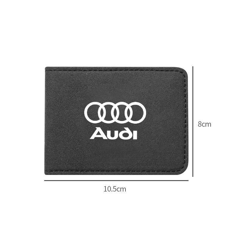 1 Bao Da Đựng Bằng Lái Xe Hơi Màu Đen In Logo Cho Audi A3 8P A6 C5 A4 B6 B8 S4 RS4 S5 B9 S3 8V RS3 S6 S8 S2 S7 SQ5 SQ7